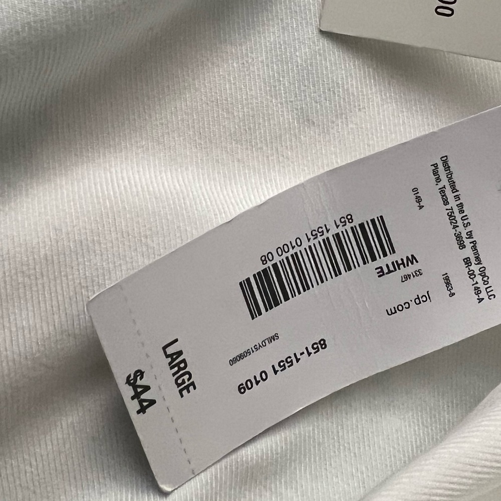 💐🤍Liz Claiborne White Button Down Blouse | Size L | NWT - Picture 7 of 7